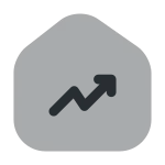 Home Trend Up SVG Icon